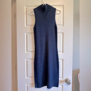 J. McLaughlin Sleeveless Sweater Dress Navy Blue